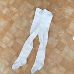 花柄 網タイツ  白 サイズ:95のサムネイル
