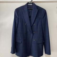 値下げ！！ZARA ダブルジャケット　ネイビーのサムネイル