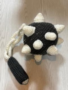 新品 モーニングスター あみぐるみ 鉄球 武器 ぬいぐるみ モーニングスター ハンドメイド 鉄球型 あみぐるみ 武器モチーフ