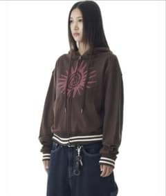 AAKAM Cracked Sun Zip-Up Hoodie