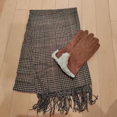 UNIQLO 히트텍 머플러 & 글로브 세트