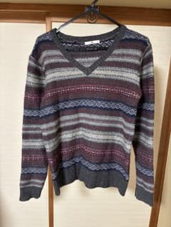 HARE フェアアイル柄 Vネックニット Mサイズのサムネイル