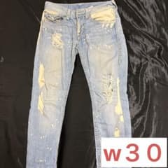 TRUE RELIGION STRAIGHT Tデニム30 白ステッチ正規品 - メルカリ