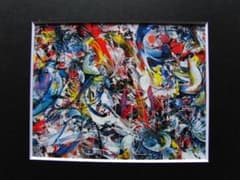 杉本ひろみ、渓谷に群がる鳥と蝶（夢彩シリーズ）、希少画集画、新品
