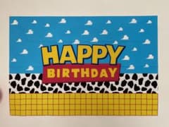 トイストーリー風 タペストリー 誕生日のサムネイル