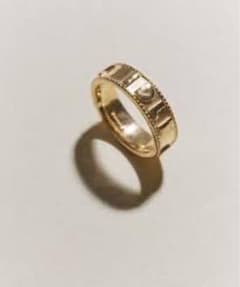 R.aragan ENGRAVED RING 