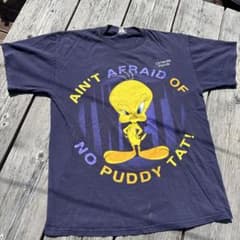 【90s】ルーニーテューンズ トゥイーティー キャラクターTシャツ Mのサムネイル