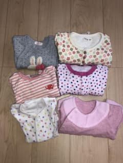 女の子 長袖 ロンパース 肌着 まとめ売り 70 80のサムネイル
