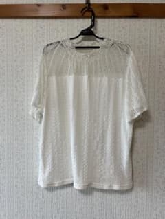 レース 半袖Tシャツ 4L ホワイトのサムネイル