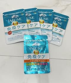 【⭐️新品未開封】KIRIN iMUSE 免疫ケア サプリメント15日分5袋セットのサムネイル