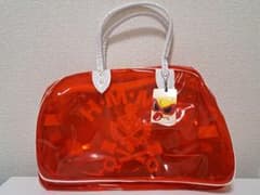 【R☆様専用】ヒスミニ　ビニールバッグ　ボストン型のサムネイル
