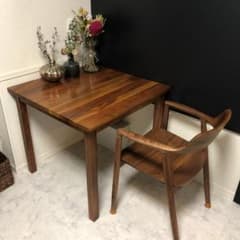 【超美品】無印良品　無垢材　ウォールナット　テーブル　デスクのサムネイル