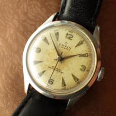 1950年代頃】ORVIN スイス製 ミリタリー風 ヴィンテージ 手巻き腕時計