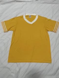 SOFFE イエロー Vネック Tシャツ M ヴィンテージ　リンガーT USA製のサムネイル