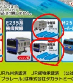 カプセルプラレール　E235系横須賀線　中間車×２+後尾車のサムネイル