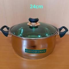 ショウワメタル CHRISTIAN ORANI 両手鍋 ステンレス製 24cm - メルカリ