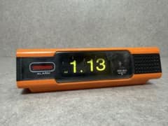 パタパタ時計 SEIKO セイコー QN422E オレンジ 乾電池式 アラーム