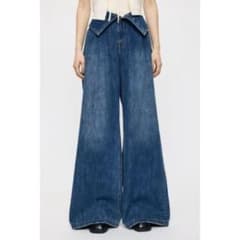 新品未使用！人気モデル！moussy★インディゴ　1◎コルセットバギーパンツ★ 新品未使用！人気モデル！moussy☆インディゴ 1◎コルセットバギー