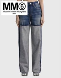MM6 Maison Margiela スプライスト ワイドデニム カットオフ - メルカリ