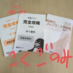 10tenさま専用　臨海セミナー　国語　数学　問題集　完全攻略　中１のサムネイル