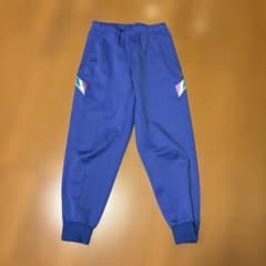 90s デサント製 アディダス トラックパンツ M 青 紫 ブルー パープルのサムネイル