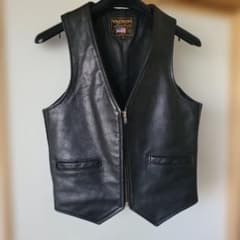VANSON Leathers スウェードレザーベスト USA 製 タンカラー Vanson Leathers 武骨なブラックレザーベスト 36 - メルカリ