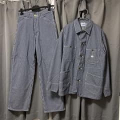 Lee ヒッコリーストライプ カバーオール セットアップ Mサイズ - メルカリ