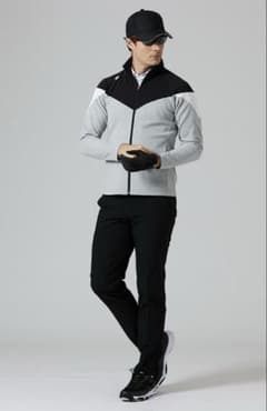 DESCENTE GOLF ジャケット Oサイズ グレー/ブラックのサムネイル