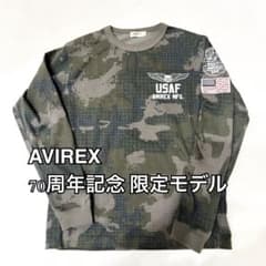 極美品 70周年限定品 AVIREX サーモライト 長袖シャツ メンズM