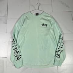 00s STUSSY ステューシー ロンT ミントグリーン 紺タグ L - メルカリ