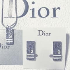 Dior  ディオール　トロッター　ネックレス&イヤリングセット・ブルーのサムネイル