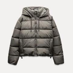 Zaraウォーター ウィンドプロテクション ショートパフアノラック