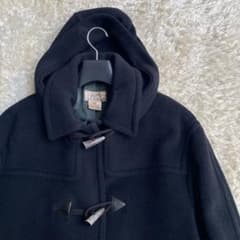 希少】HERMES エルメス ダッフルコート ヴィンテージ 50 ブラック 黒