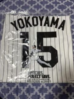 千葉ロッテマリーンズ 横山陸人 3球セーブ記念ユニフォーム Lサイズ
