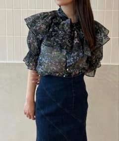 EIMY ISTOIRE Milly flower ボウタイブラウスのサムネイル