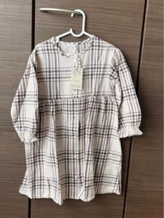 新品タグ付き☆セラフ☆チェックワンピース110サイズのサムネイル