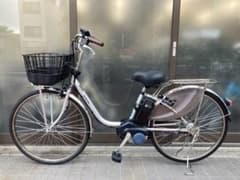 中古電動自転車パナソニック ビビDX 26インチ シルバー 横浜 №8979