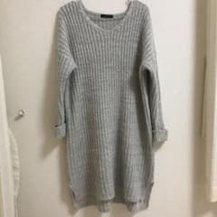 Ｖネックニットワンピース♡M sizeのサムネイル