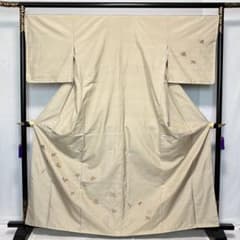 D36 訪問着 菱屋六右衛門 宝尽くし 紬 正絹 着物 袷 しつけ付未使用極