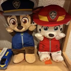 パウ・パトロール プラチナムザッカ ふわぬいクッション チェイス マーシャル