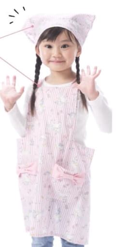 エプロン　三角巾　セット　女の子　子供　キッズのサムネイル