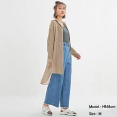 シアーロングシャツ GUのサムネイル