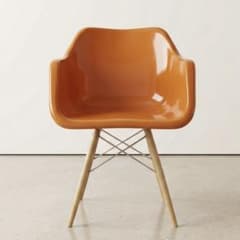 50's レトロポップ シェルアームチェア オレンジ イームズ風 ヴィンテージ 50's レトロポップ シェルアームチェア オレンジ イームズ風