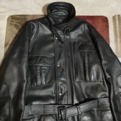希少KUSHITANI 幻の最高峰exalitoレザージャケット自宅で洗える本革