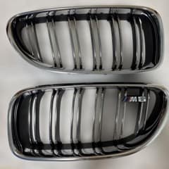  M6グランクーペ　キドニーグリル　メッキ　美品 BMW M6グランクーペ キドニーグリル メッキ 美品 - メルカリ