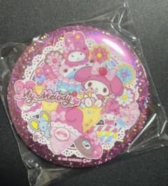 マイメロディ サンリオキャラクターズ キラキラビッグ缶バッジ