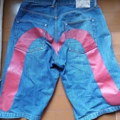 EVISU LOT 2001 デニムショートパンツ36evisuエビスのサムネイル