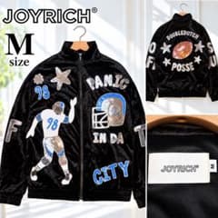 希少 JOYRICH ベロア ボンバージャケット ブルゾン スパンコール 黒 M