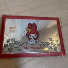 激レア 新品 ToshIマイメロディ マグネット 赤 初期モデル 激レア当時物】マイメロディ赤ずきん 蝶々1998年製 卓上ミラー 鏡 赤