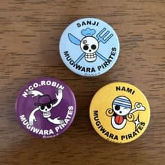 缶バッジ ワンピース ドクロマーク 3点セット - メルカリ